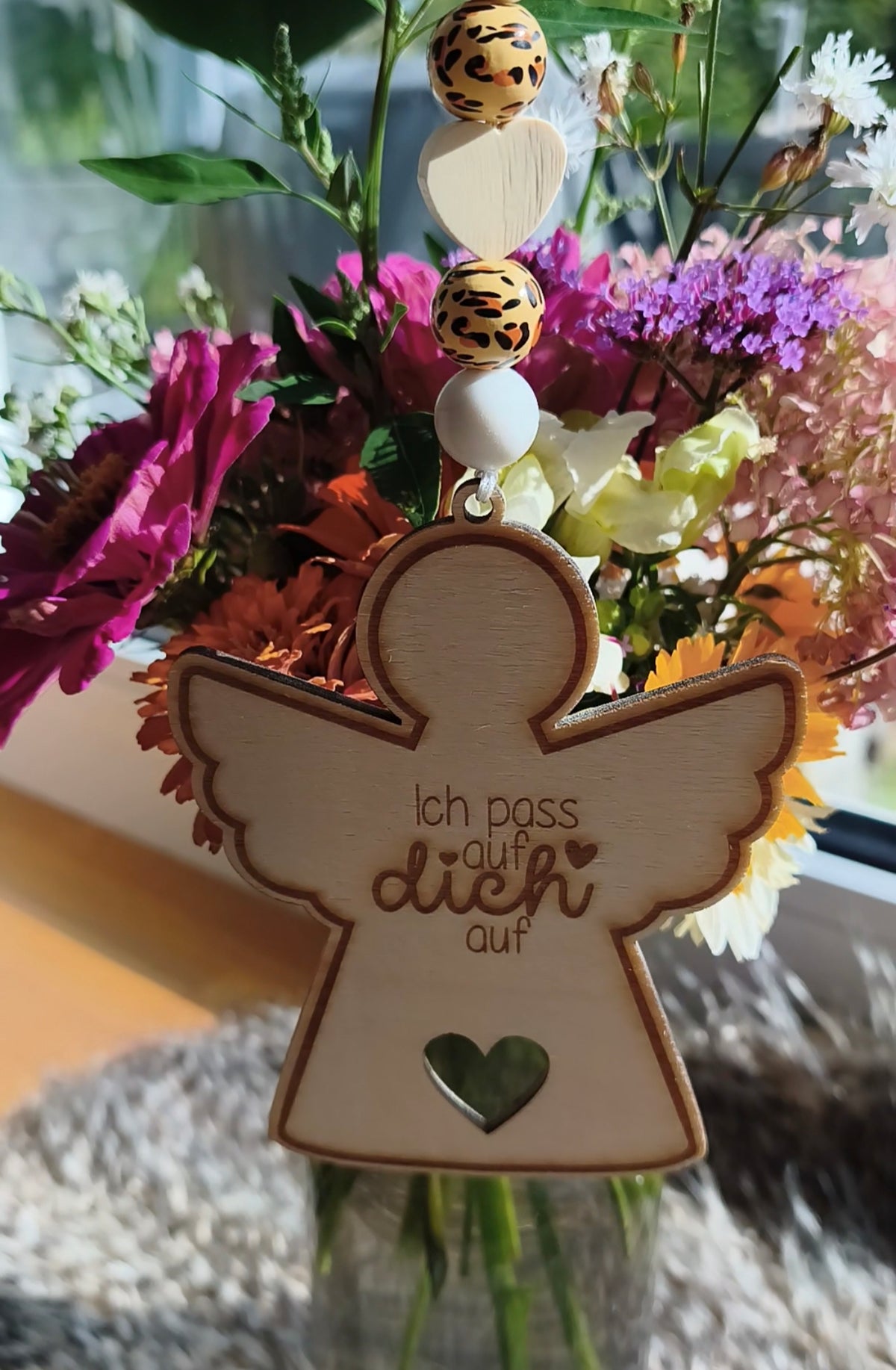 Schutzengel aus Holz – „Ich pass auf dich auf“ 🤍